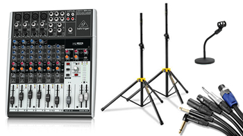 Mixer, Stands, Cables