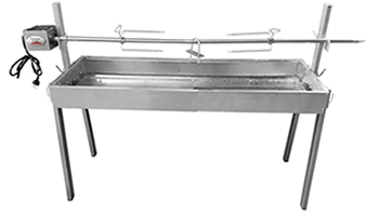 Charcoal Extendable Spit Roaster Rotisserie