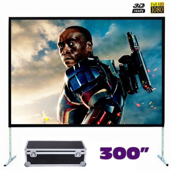Fast Fold Front Projection Screen 300 Inch 16:9 Ratio