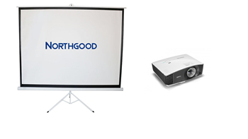 Projector and 2m Wide Screen